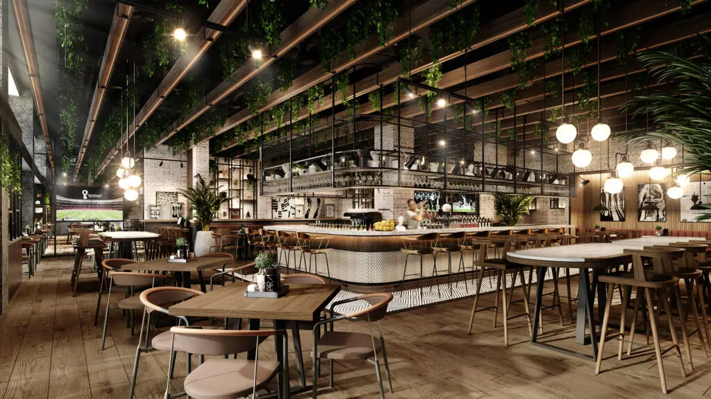 Restaurant Settings with tables and chairs